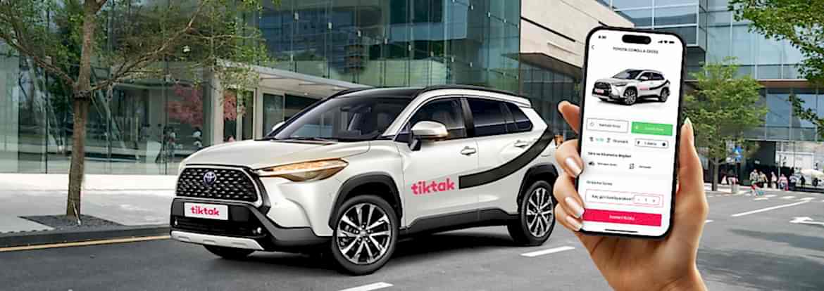 TikTak ile günlük araç kiralamak çok kolay. TikTak uygulaması üzerinden sana en yakın arabaları görebilirsin